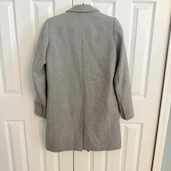 Zara Gray Pea Coat - Picture 4 of 6